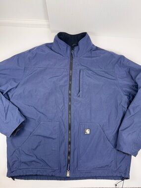 Carhartt J199 BLS Men's Navy Zip-Front Jacket